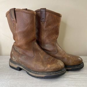 Rocky Mens 9.5 W Ironclad Wellington Leather Boot Steel Toe Waterproof #5685